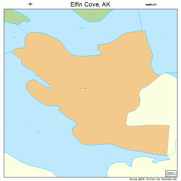 Elfin Cove, AK street map