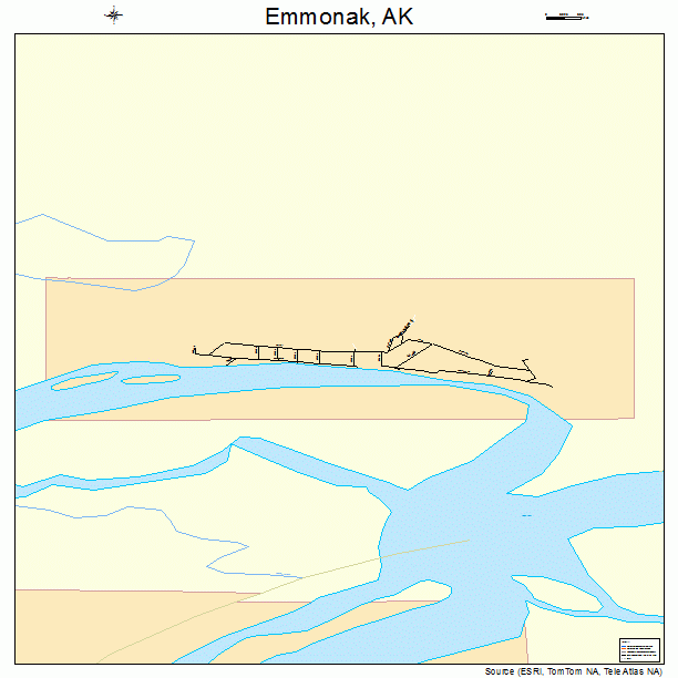 Emmonak, AK street map