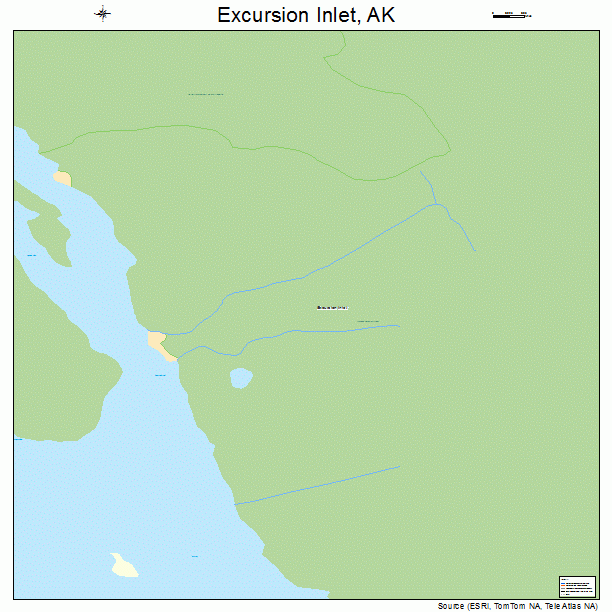 Excursion Inlet, AK street map