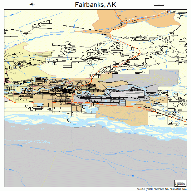 Fairbanks, AK street map