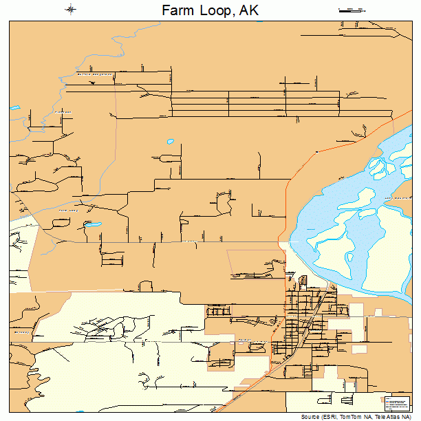 Farm Loop, AK street map