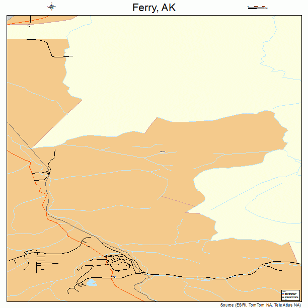 Ferry, AK street map