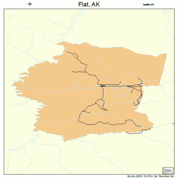 Flat, AK street map