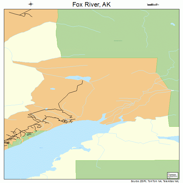 Fox River, AK street map