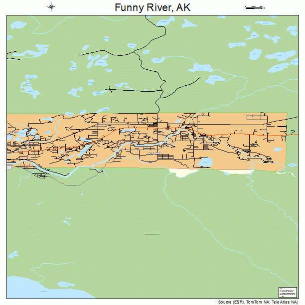 Funny River, AK street map