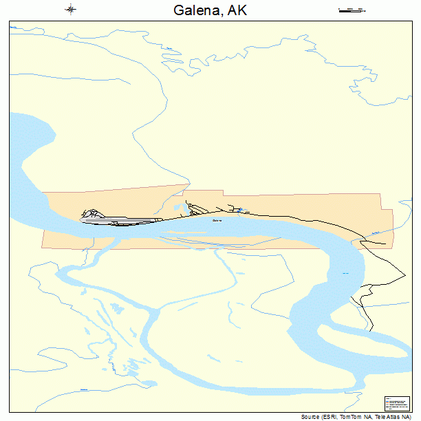 Galena, AK street map