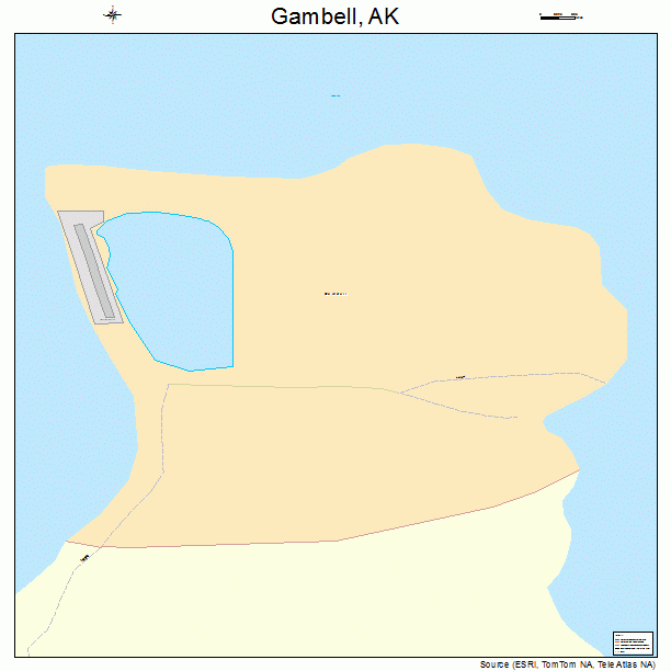 Gambell, AK street map