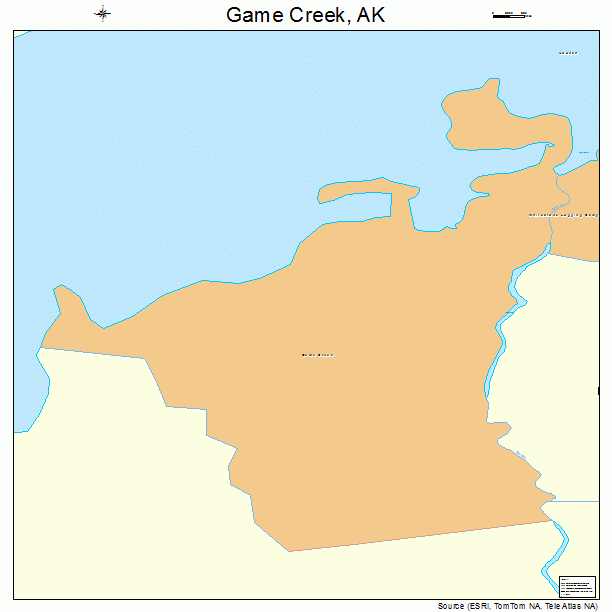 Game Creek, AK street map
