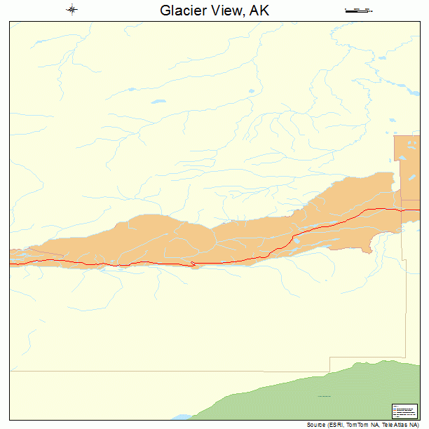 Glacier View, AK street map