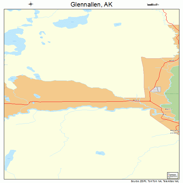Glennallen, AK street map