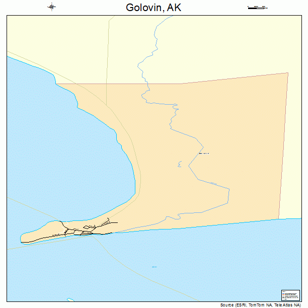 Golovin, AK street map