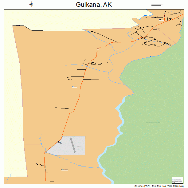 Gulkana, AK street map