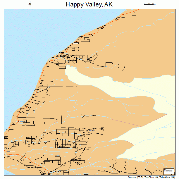 Happy Valley, AK street map