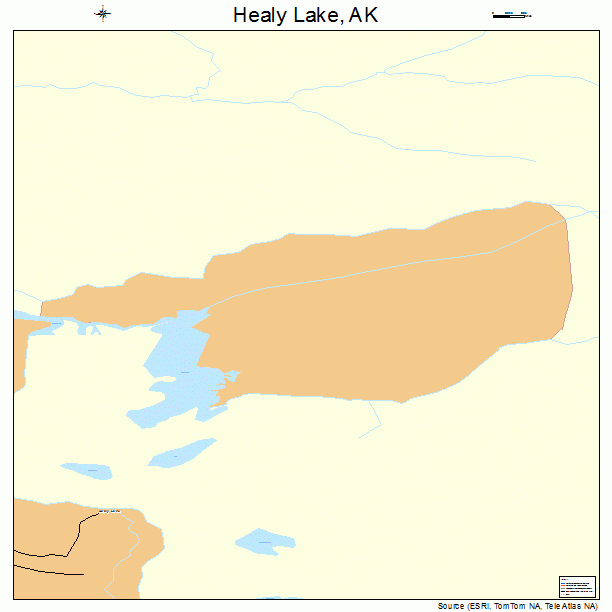 Healy Lake, AK street map