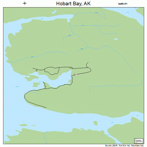 Hobart Bay, AK street map
