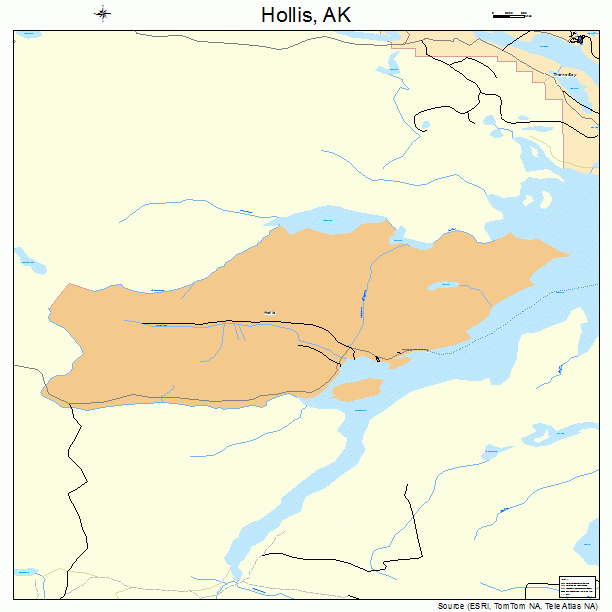 Hollis, AK street map