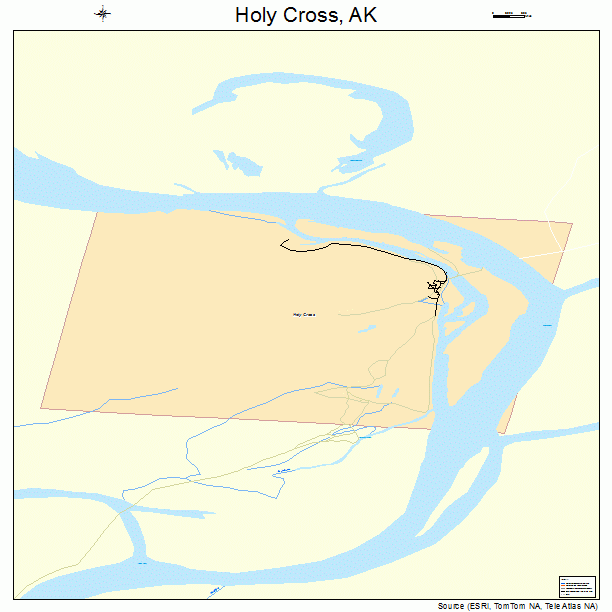 Holy Cross, AK street map