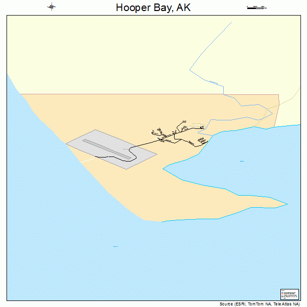 Hooper Bay, AK street map