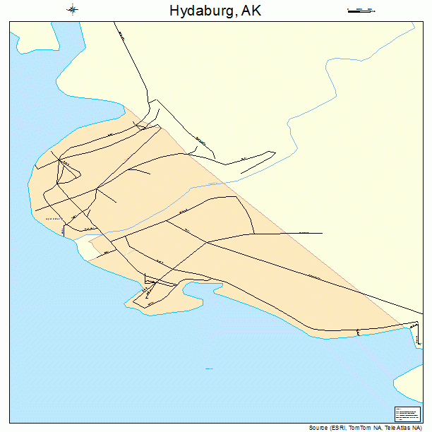 Hydaburg, AK street map
