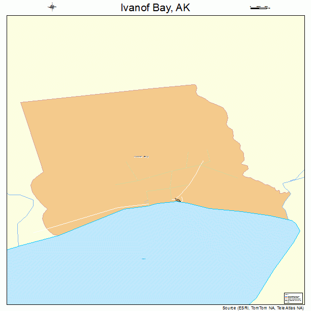 Ivanof Bay, AK street map