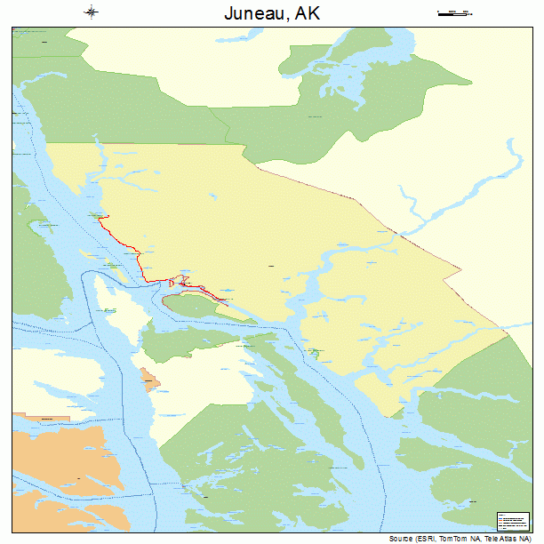 Juneau, AK street map