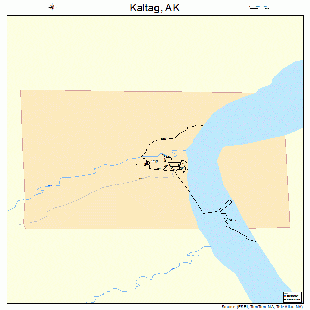 Kaltag, AK street map