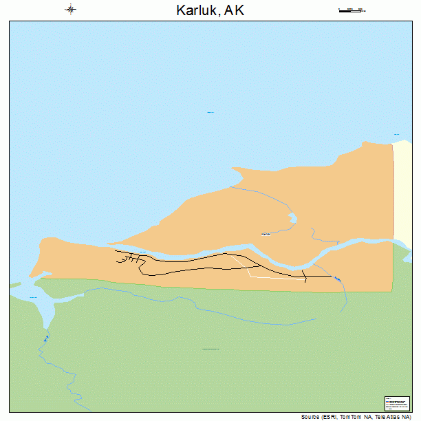 Karluk, AK street map