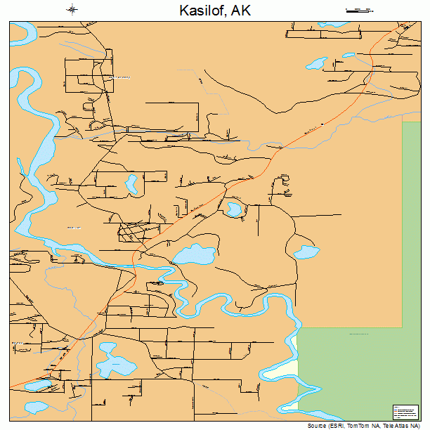 Kasilof, AK street map