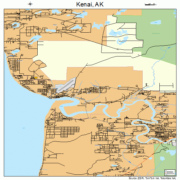 Kenai, AK street map
