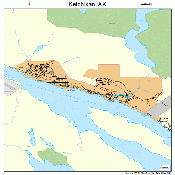 Ketchikan, AK street map