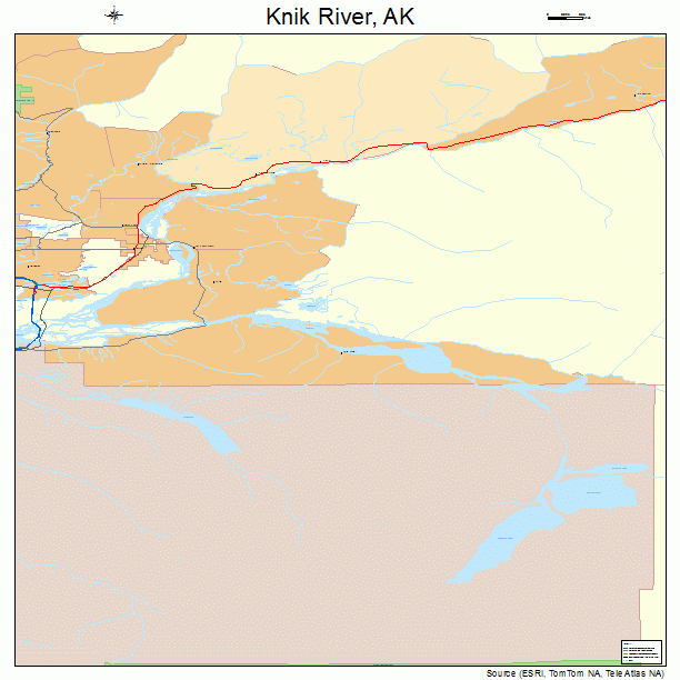 Knik River, AK street map
