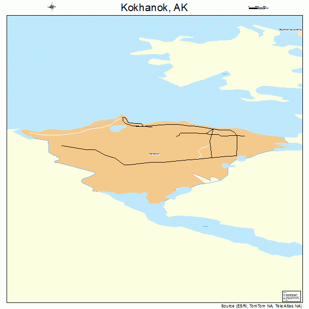 Kokhanok, AK street map