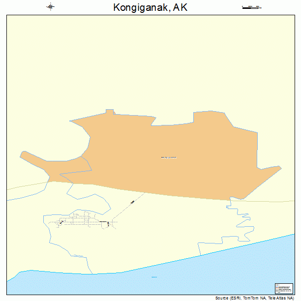 Kongiganak, AK street map