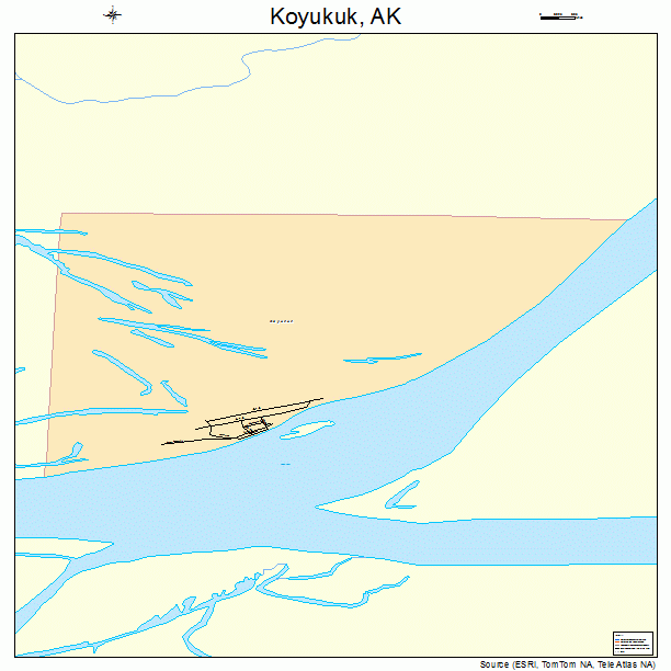 Koyukuk, AK street map