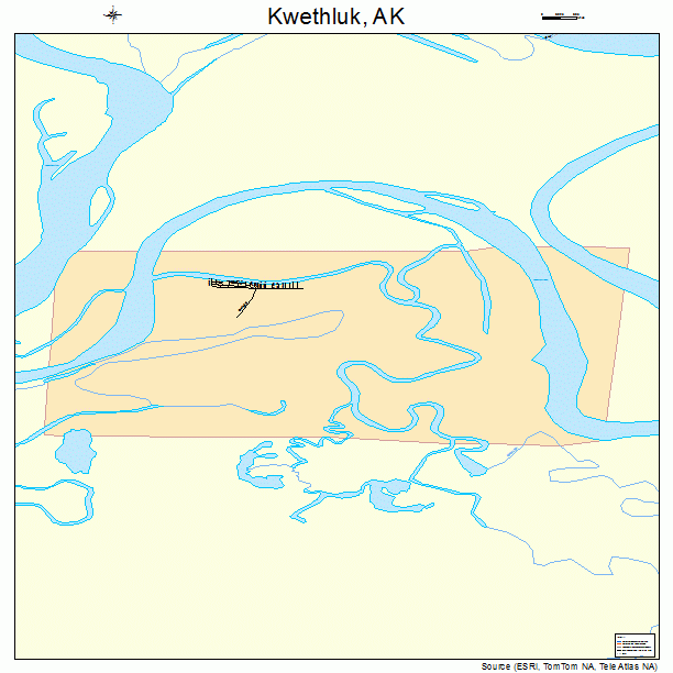 Kwethluk, AK street map