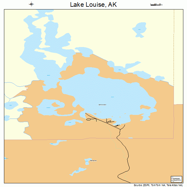 Lake Louise, AK street map