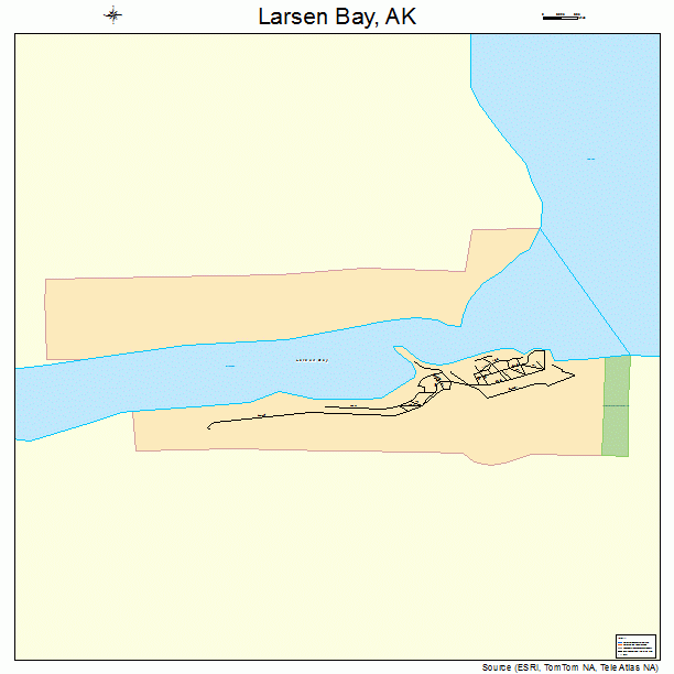 Larsen Bay, AK street map