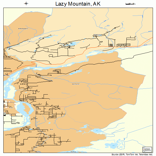 Lazy Mountain, AK street map