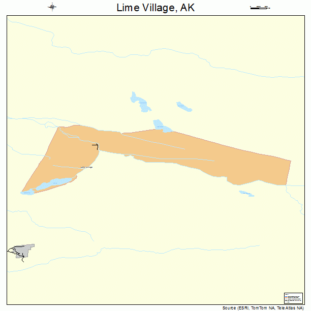 Lime Village, AK street map