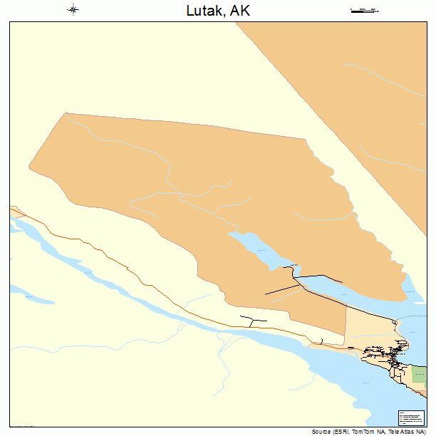 Lutak, AK street map