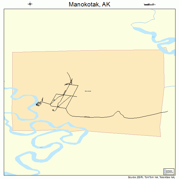 Manokotak, AK street map