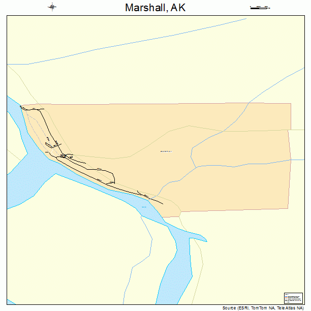 Marshall, AK street map