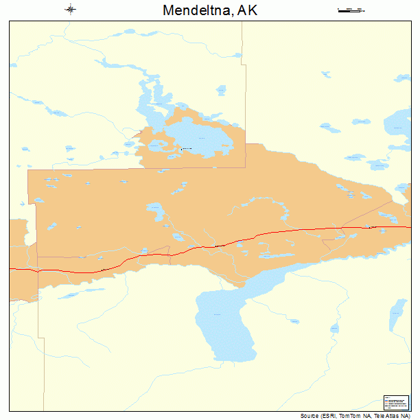 Mendeltna, AK street map