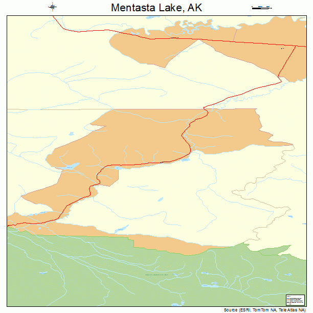 Mentasta Lake, AK street map