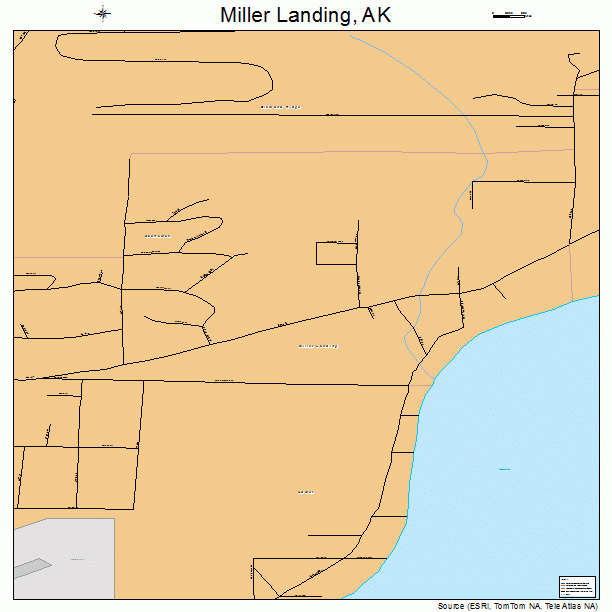 Miller Landing, AK street map