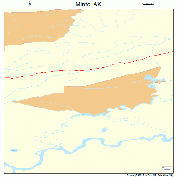 Minto, AK street map