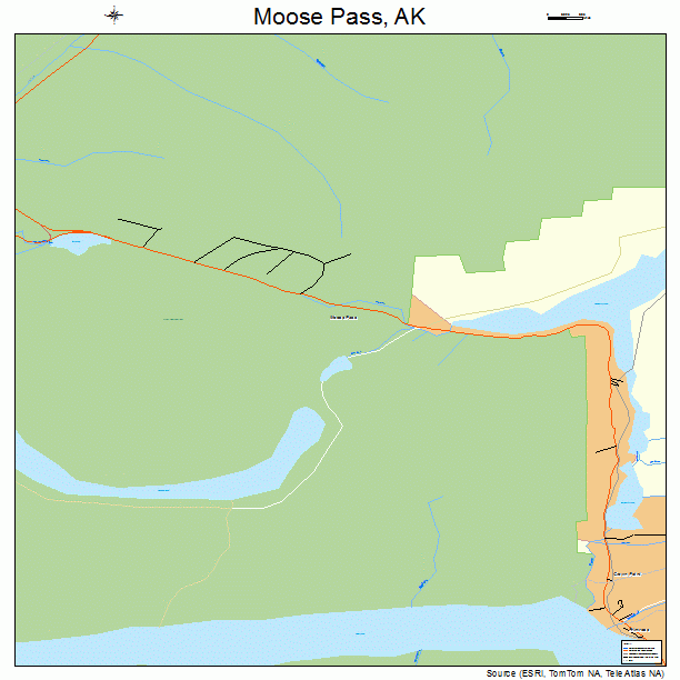 Moose Pass, AK street map