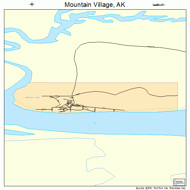 Mountain Village, AK street map