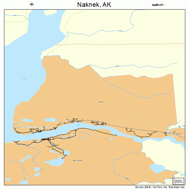 Naknek, AK street map