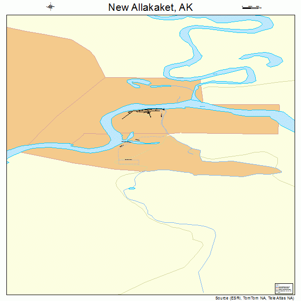 New Allakaket, AK street map